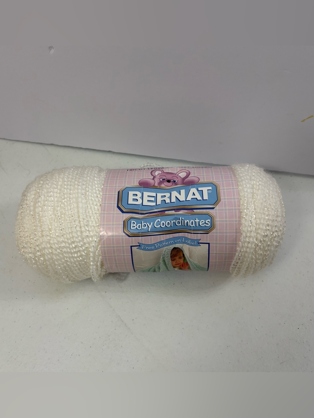 1 skein- Bernat Baby Coordinates Yarn Natural 005 903 White Cream